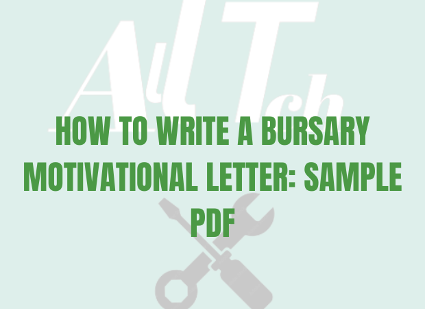 How to write a Bursary Motivational Letter: Sample PDF